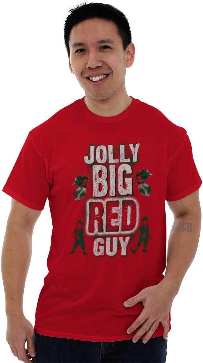imageChristmas Jolly Big Red Guy Elves Mens Graphic T Shirt TeesRed