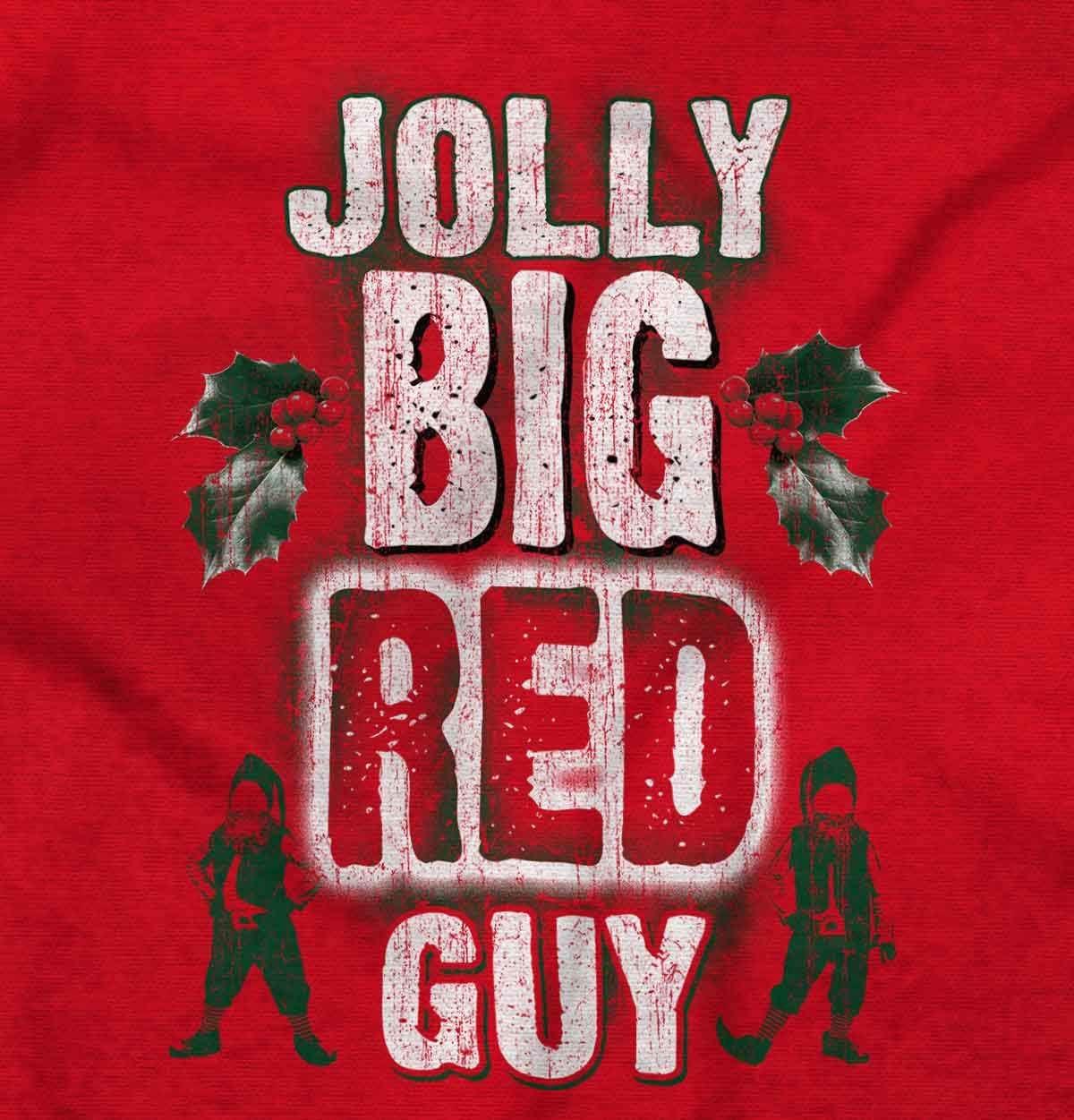 imageChristmas Jolly Big Red Guy Elves Mens Graphic T Shirt TeesRed
