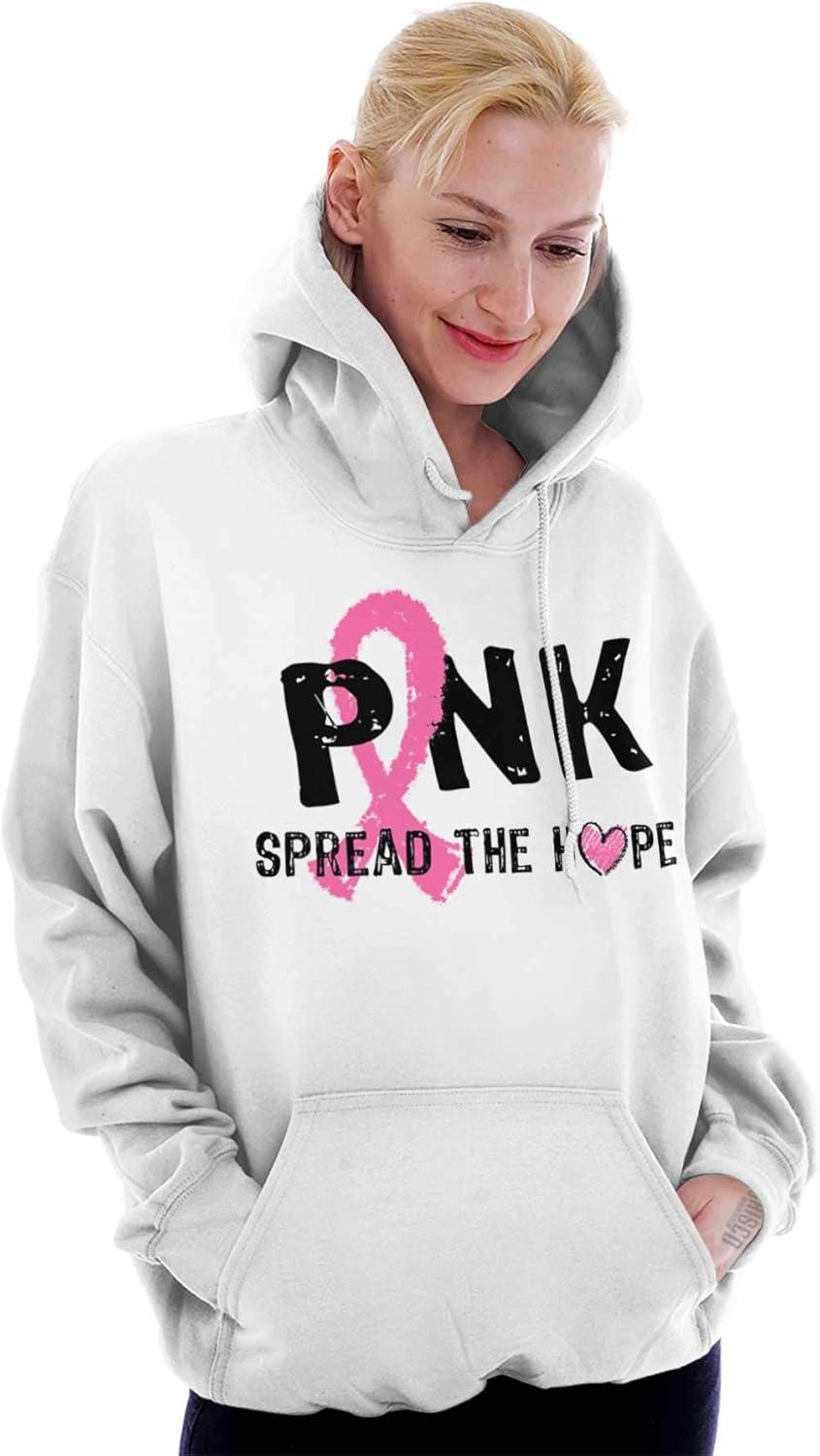 imageClassic Teaze Pink Spread The Hope Breast Cancer Hoodie Sweatshirt WomenWhite