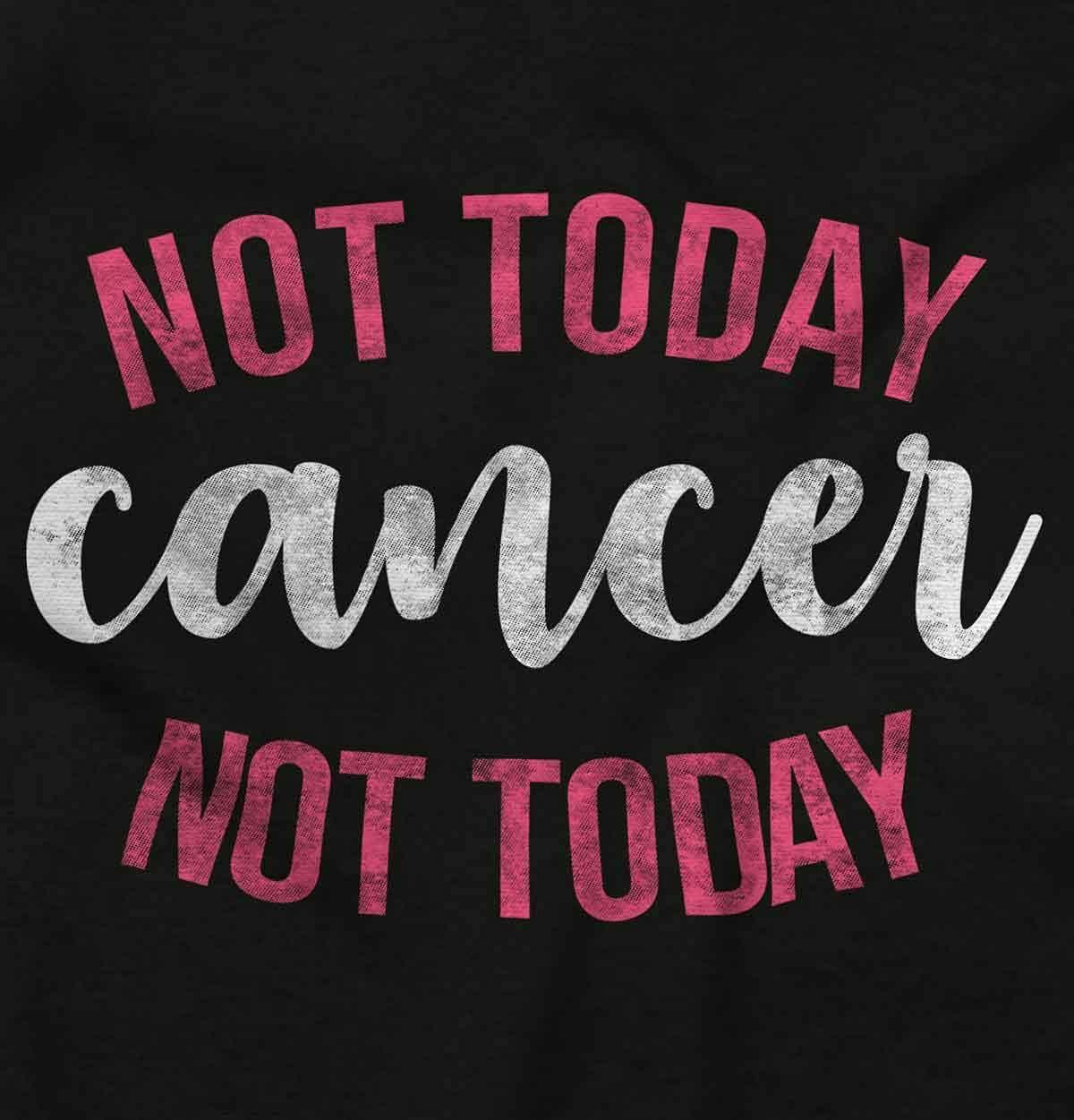 imageNot Today Breast Cancer Survivor Womens Slim Fit Graphic TeeBlack
