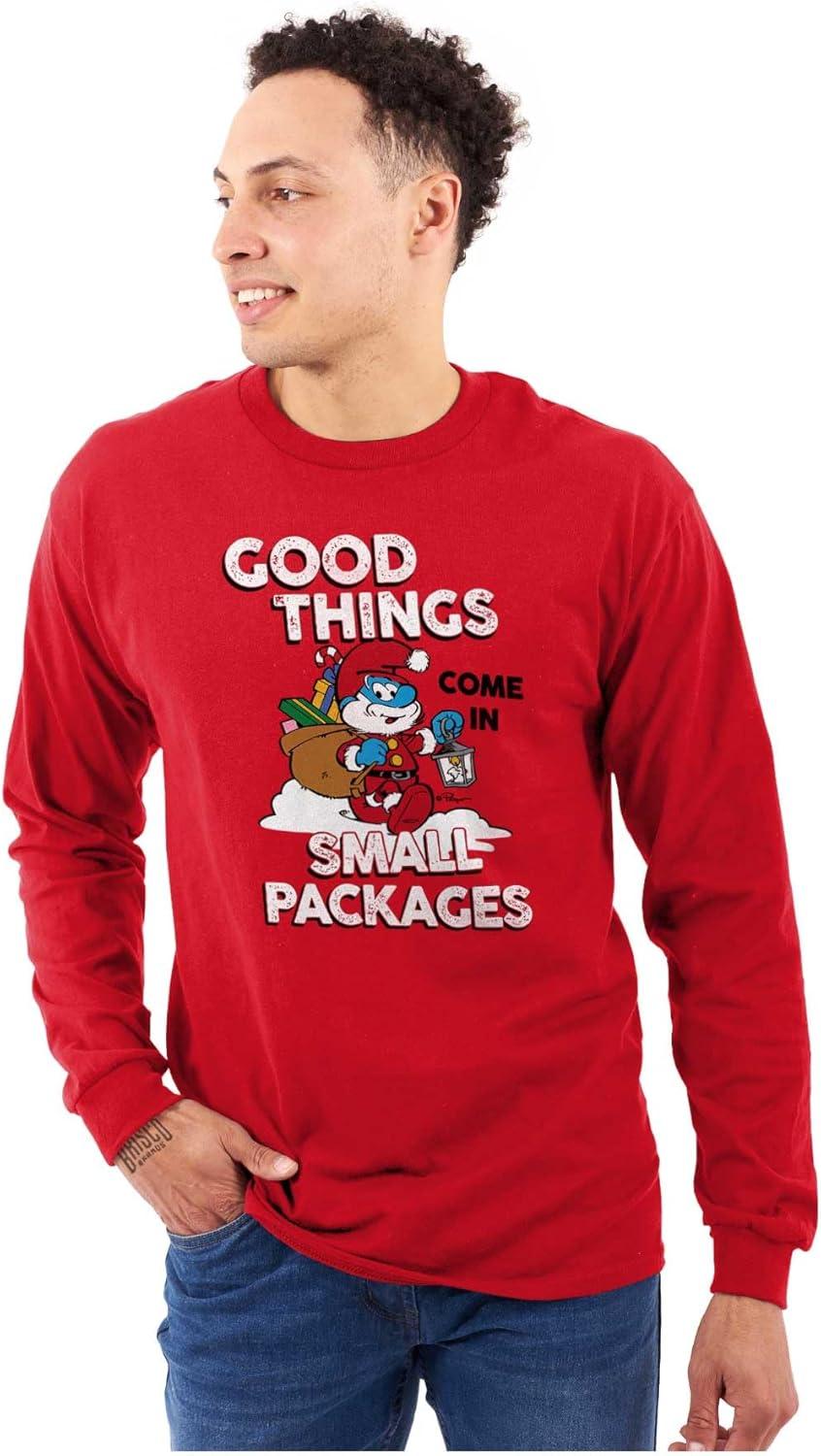 imageSanta Papa Smurf Long Sleeve Tshirt Men WomenRed