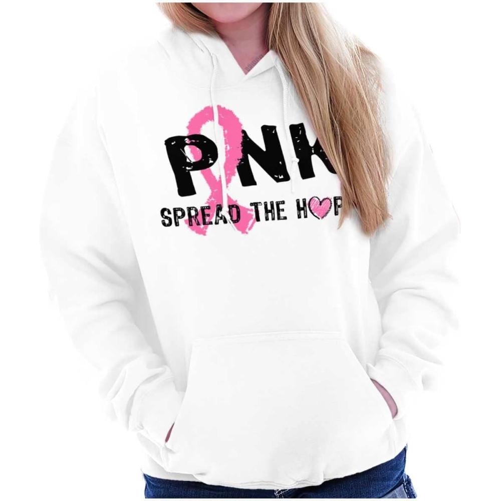 imageClassic Teaze Pink Spread The Hope Breast Cancer Hoodie Sweatshirt WomenWhite