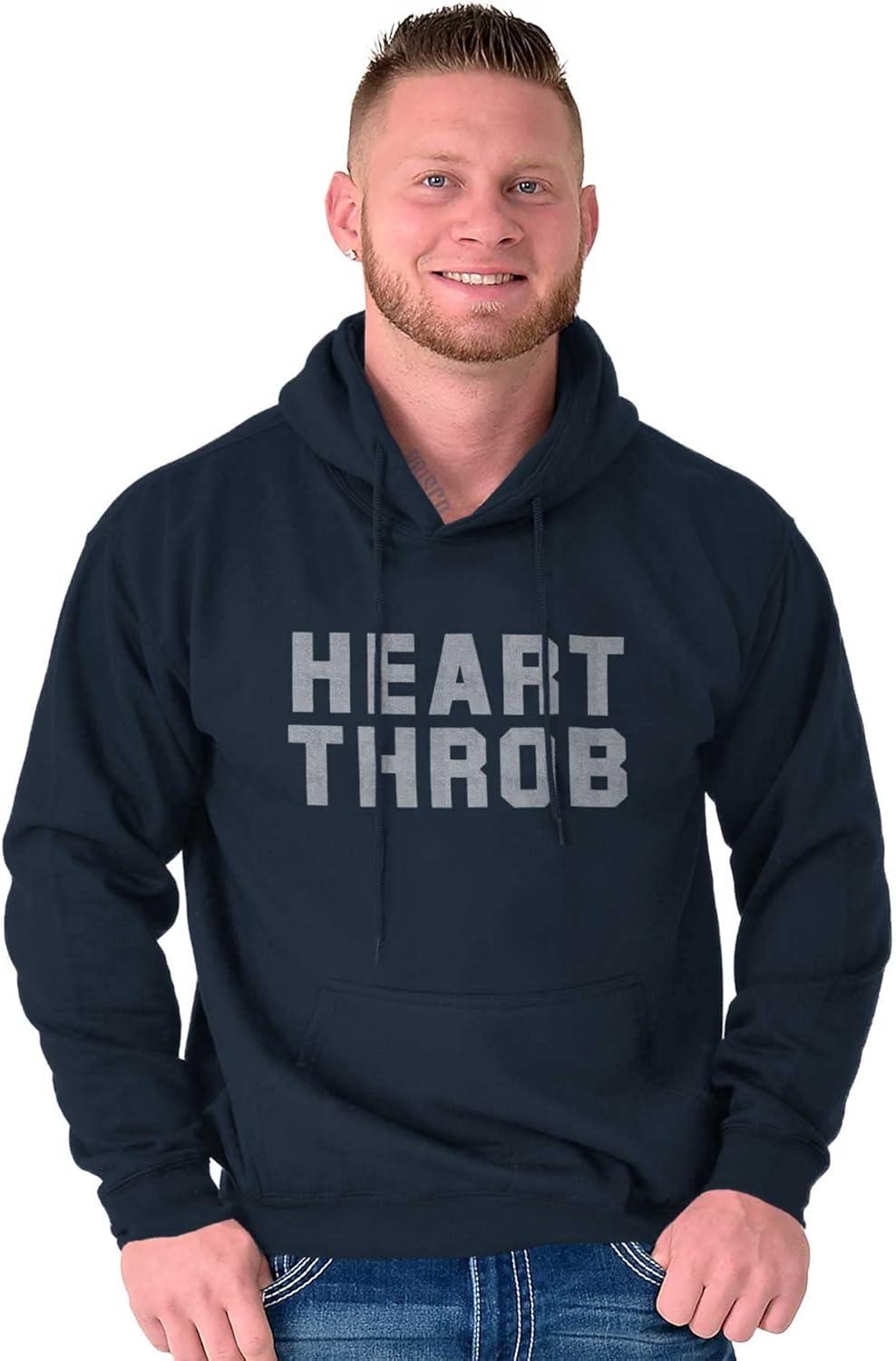 imageBrisco Brands Heartthrob Funny Valentines Joke Hoodie Hooded Sweatshirt MenNavy