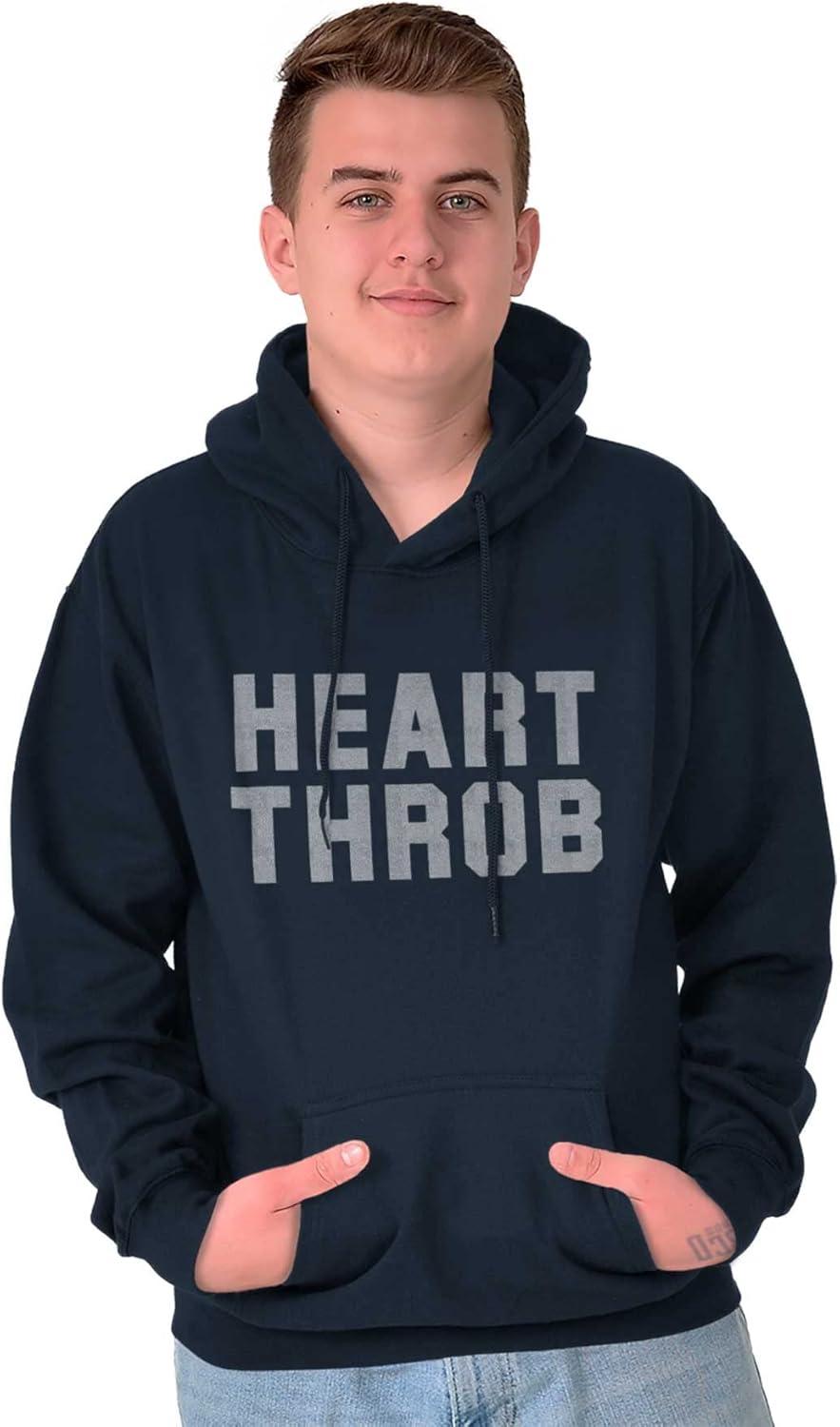 imageBrisco Brands Heartthrob Funny Valentines Joke Hoodie Hooded Sweatshirt MenNavy