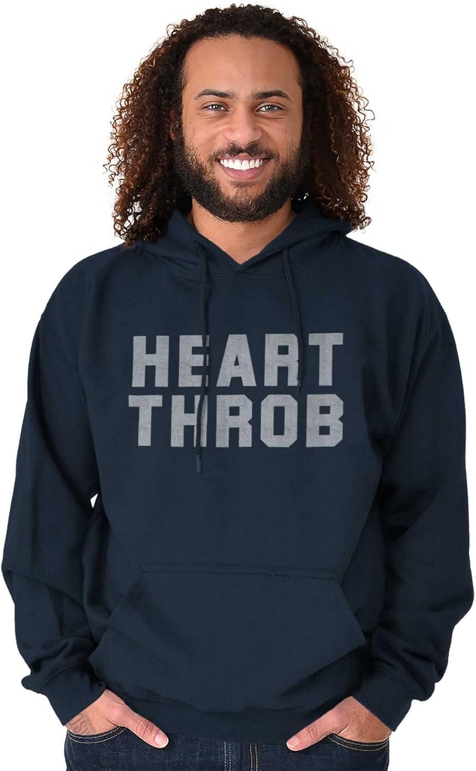 imageBrisco Brands Heartthrob Funny Valentines Joke Hoodie Hooded Sweatshirt MenNavy