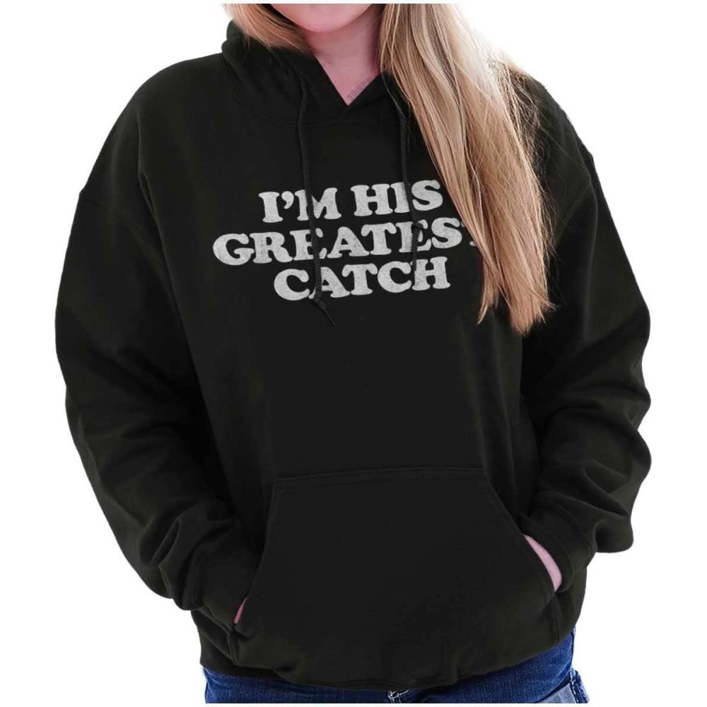 imageBrisco Brands His Greatest Catch Funny Fishing Hoodie Sweatshirt WomenBlack