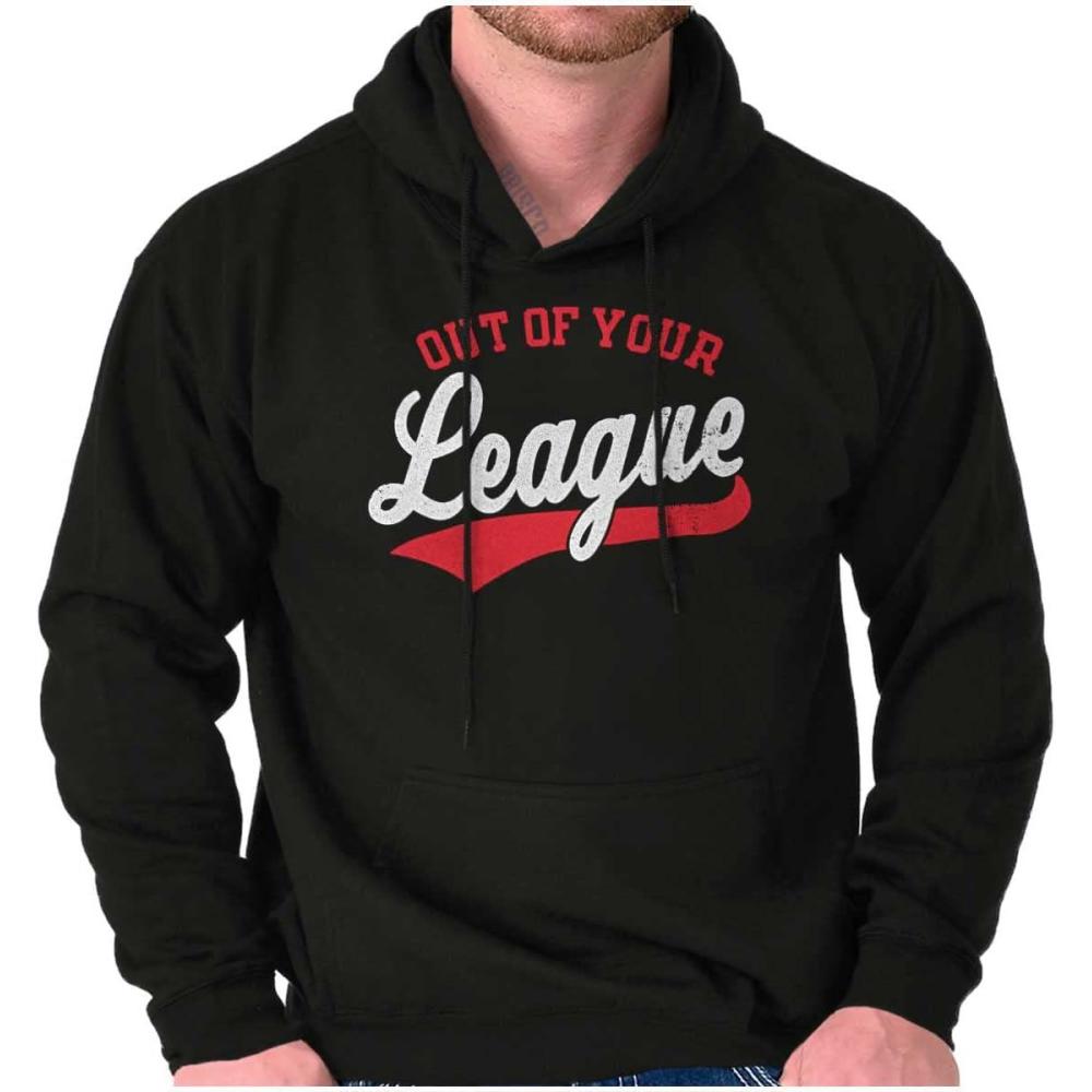 imageOut Of Your League Funny Dating Hoodie Sweatshirt Women MenBlack