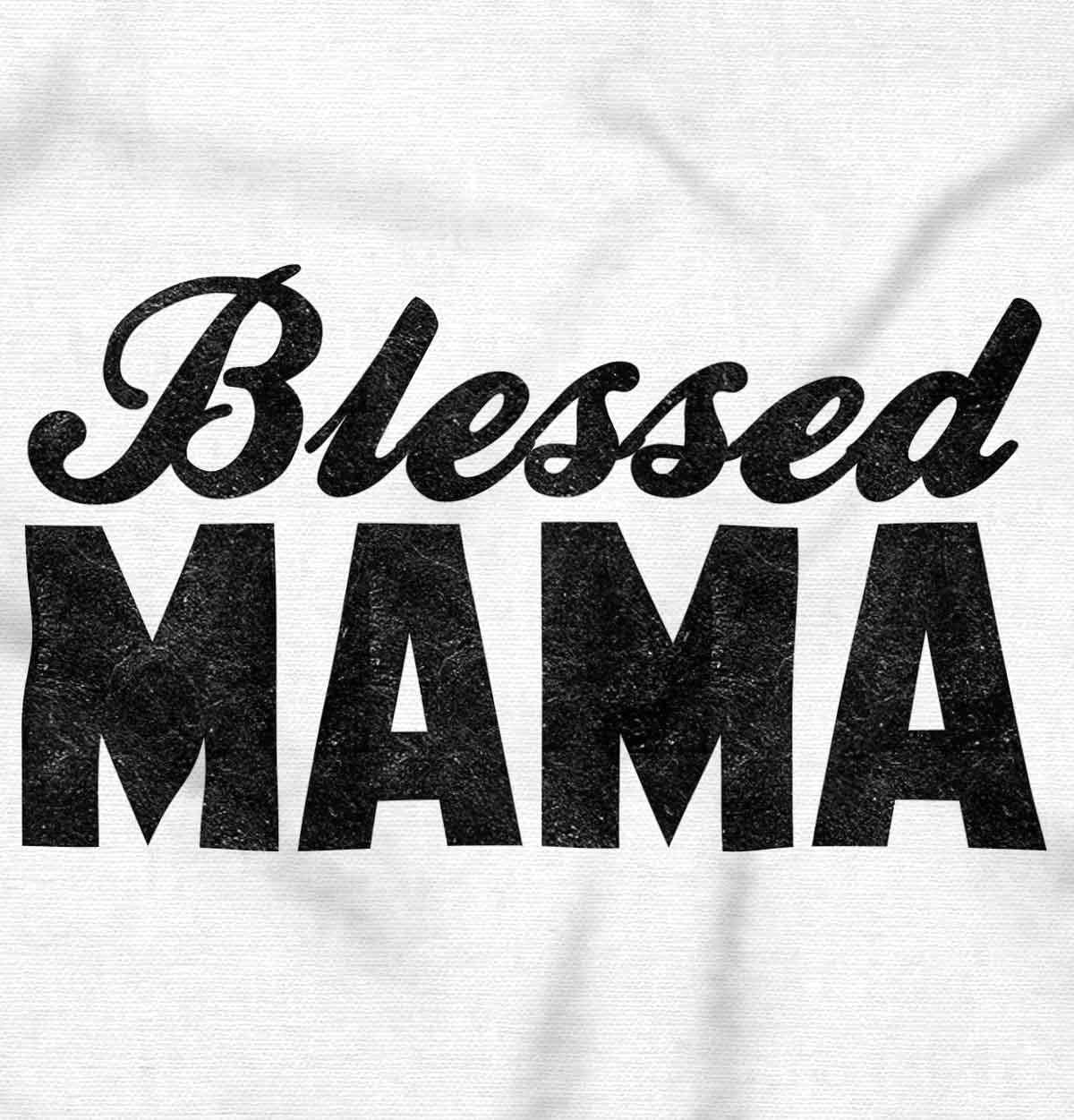 imageBrisco Brands Blessed Mama Grateful Thankful Mother Zip Hoodie Sweatshirt WomenWhite