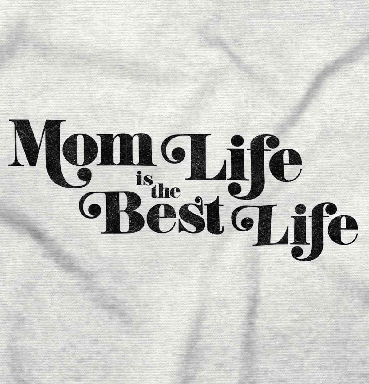 imageBrisco Brands Mom Life is the Best Mothers Day Zip Hoodie Sweatshirt WomenWhite
