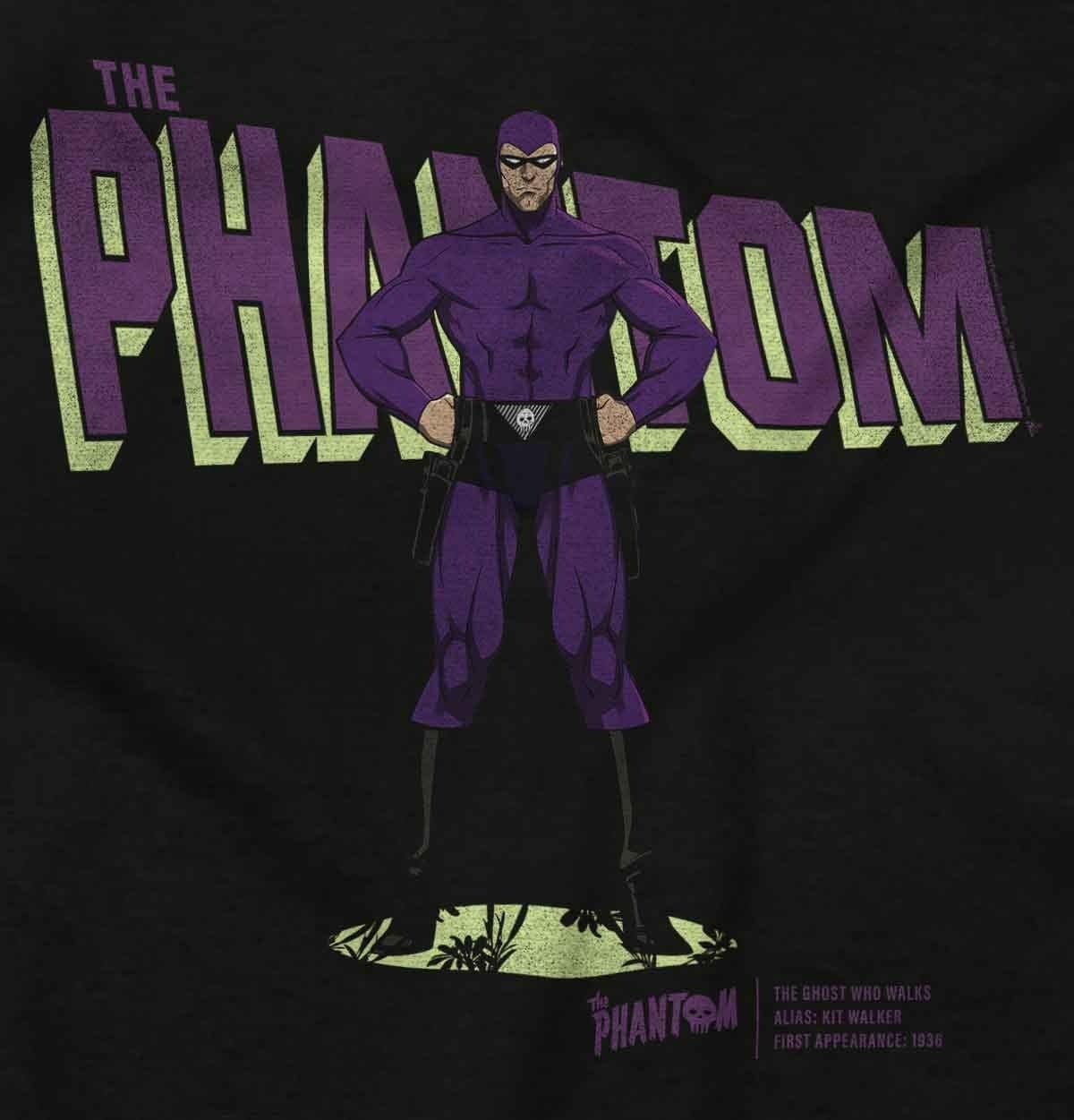 imageBrisco Brands the Phantom Old School Superhero Hoodie Sweatshirt Women MenBlack
