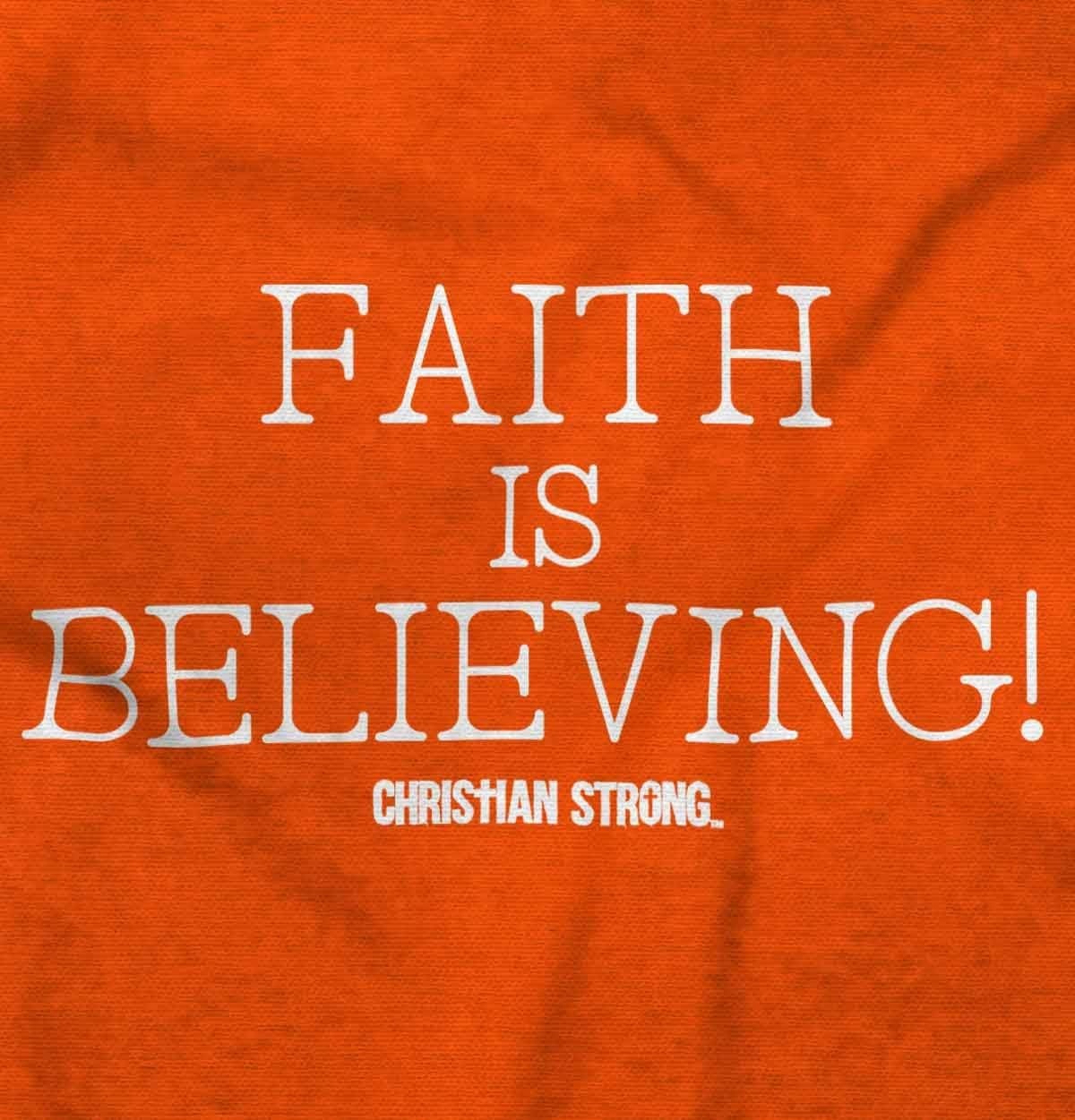 image:imageFaith is Believing Christian Love Women Crewneck SweatshirtOrange