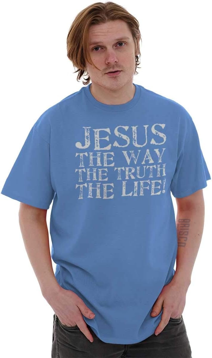 image:imageJesus The Way Truth Life Christian Graphic T Shirt Men or WomenCarolina Blue