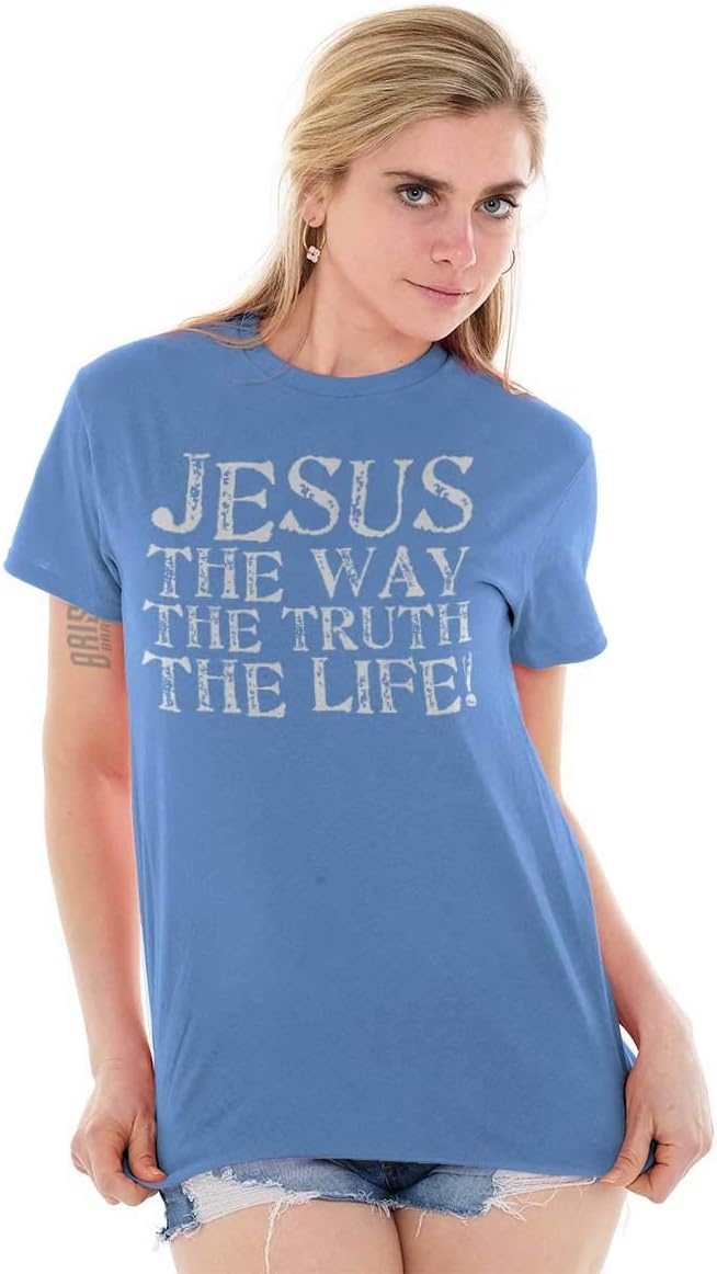 image:imageJesus The Way Truth Life Christian Graphic T Shirt Men or WomenCarolina Blue