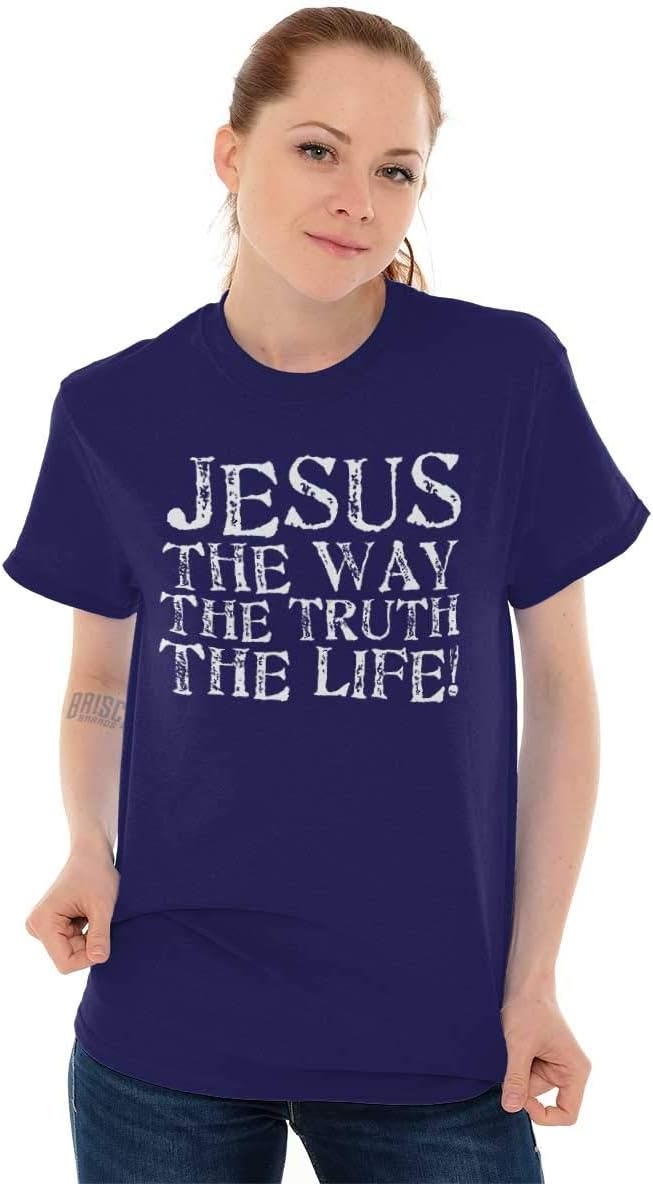 image:imageJesus The Way Truth Life Christian Graphic T Shirt Men or WomenPurple