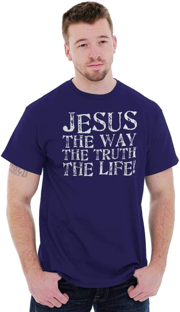 image:imageJesus The Way Truth Life Christian Graphic T Shirt Men or WomenPurple