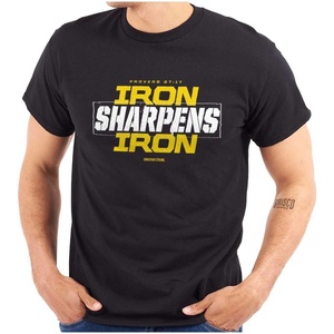 Brisco Brands Christian Faith Proverbs Scripture Mens Graphic T Shirt Tees(Black)