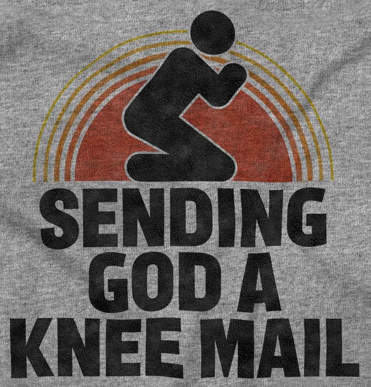 image:imageBrisco Brands Sending God A Knee Mail Christian Hoodie Sweatshirt Women MenSport Grey