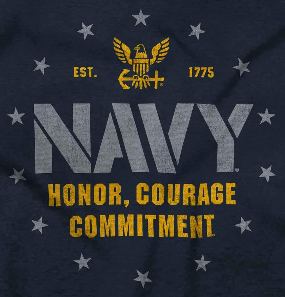 image:imageBrisco Brands Est 1775 Navy Honor Courage Commit Sweatshirt for Men or WomenNavy