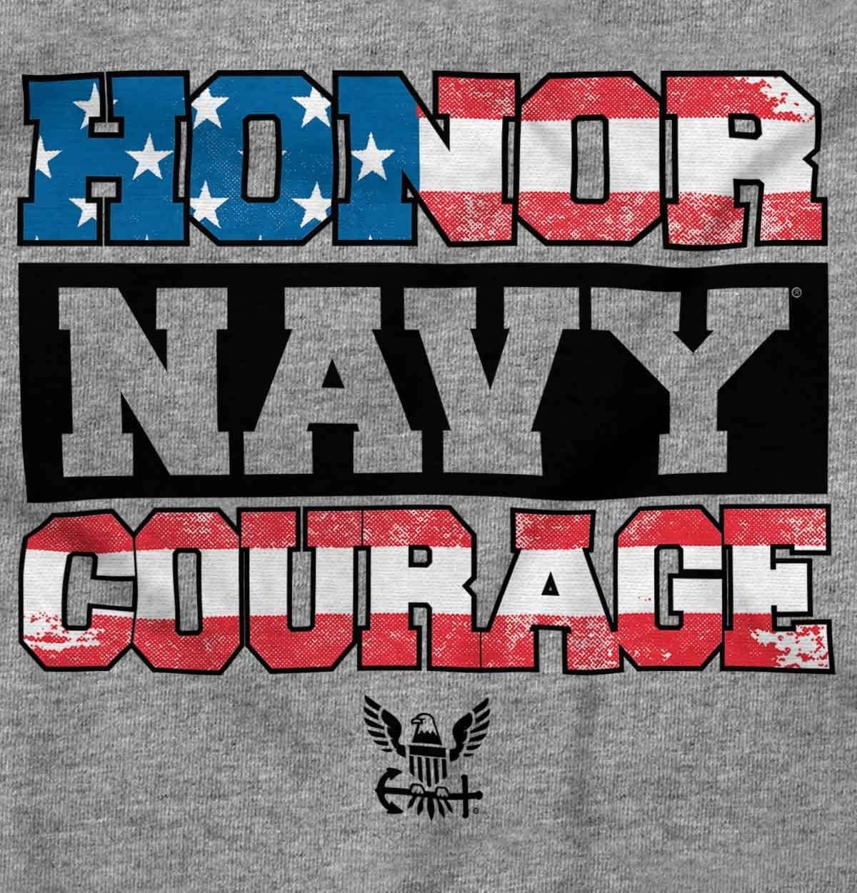 image:imageBrisco Brands Honor Navy Courage American Flag Zip Up Hoodie Mens WomensSport Grey