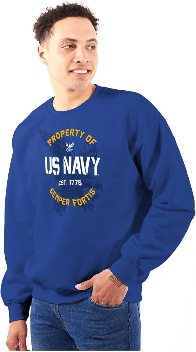 image:imageBrisco Brands Property US Navy 1775 Semper Fortis Sweatshirt for Men or WomenRoyal