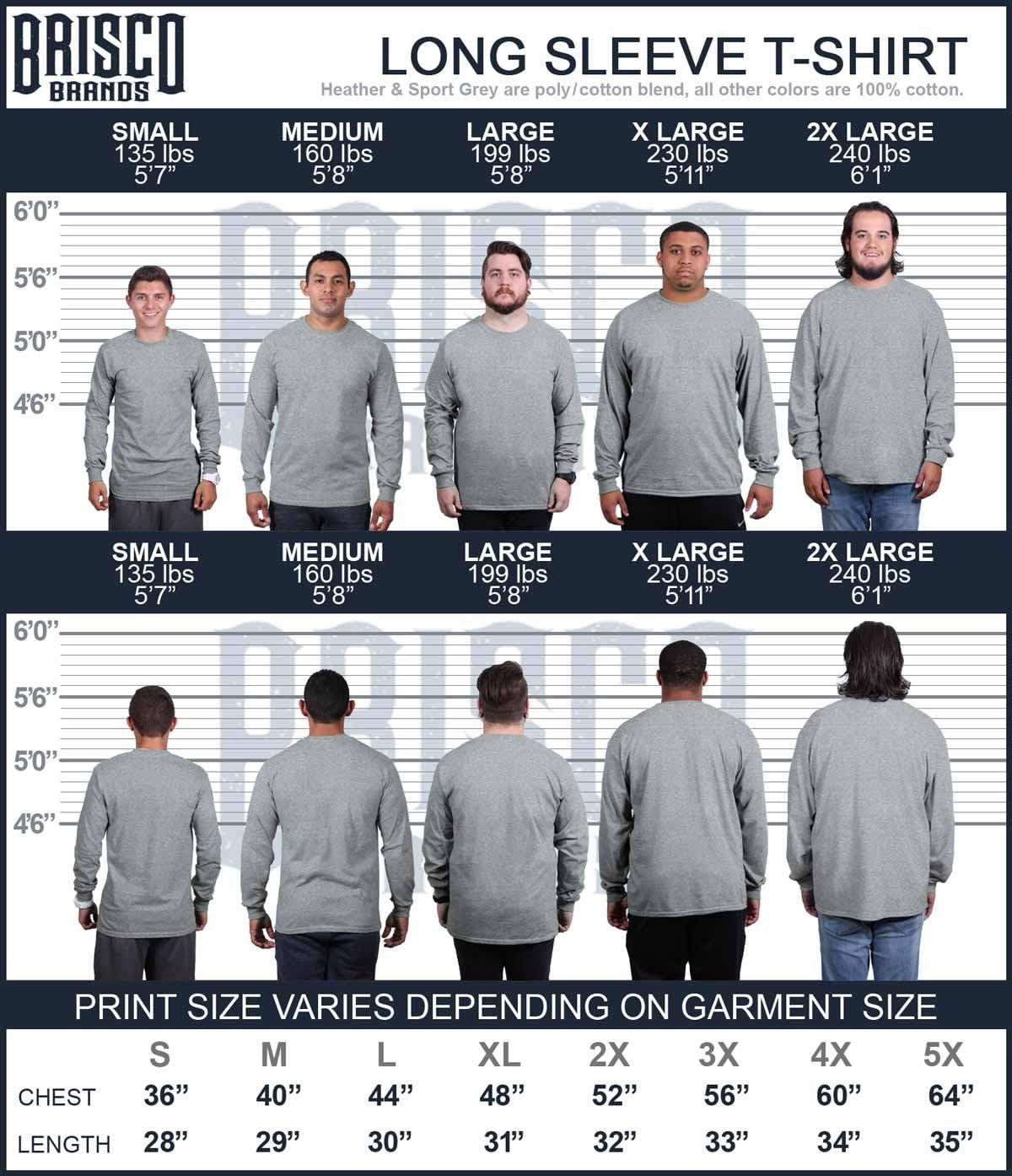 image:imageBrisco Brands US Army Dad Military Father Star Logo Mens Long Sleeve Tee T ShirtSport Grey