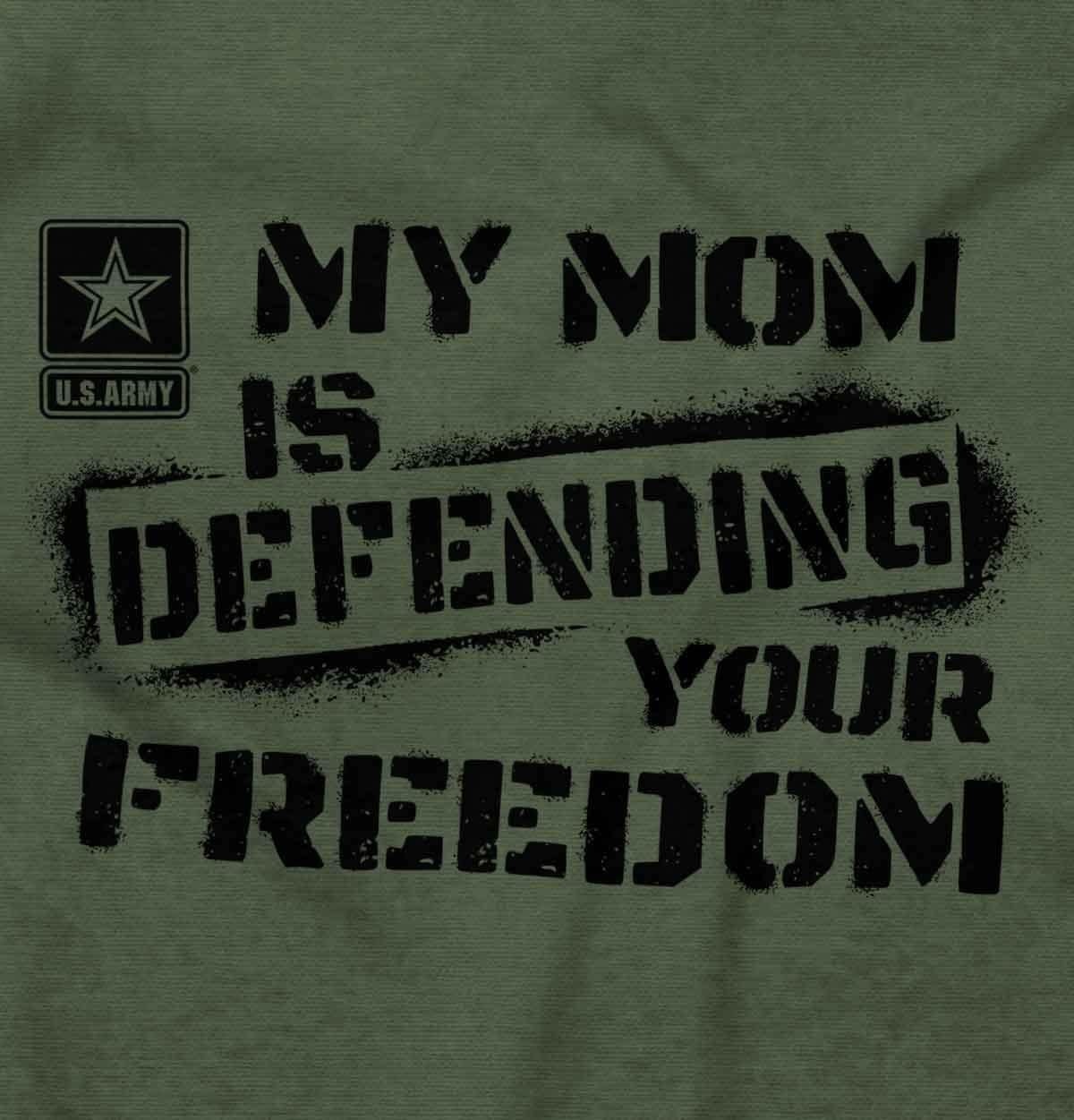 image:imageBrisco Brands US Army My Mom Defending Freedom Graphic T Shirt Men or WomenMilitary Green