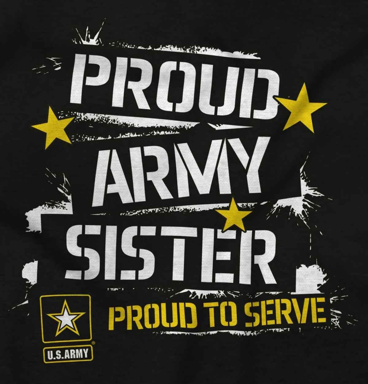 image:imageBrisco Brands US Army Proud Military Sister Sibling Zip Hoodie Sweatshirt Women