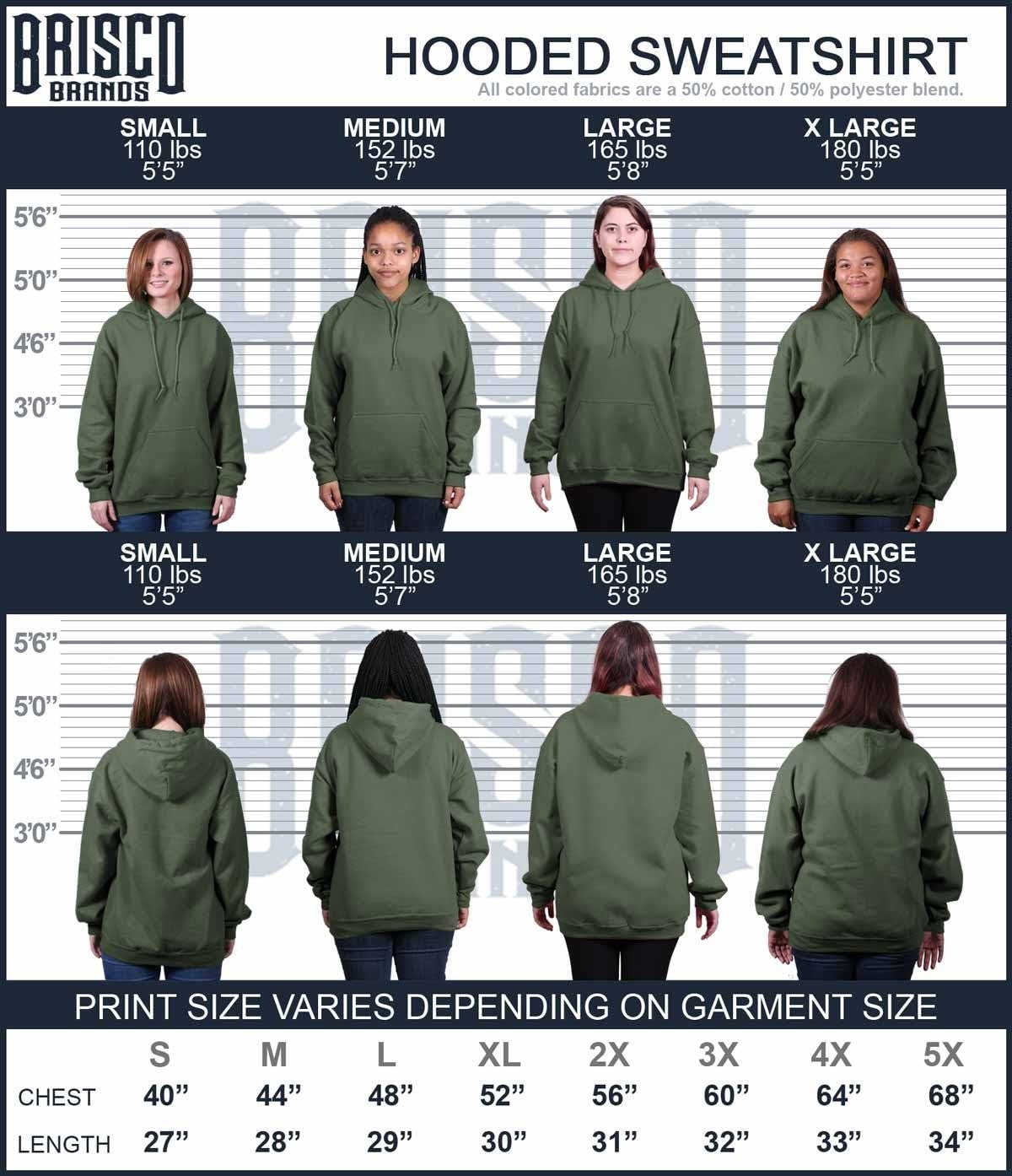 image:imageBrisco Brands US Army Wife Military Soldier Pride Hoodie Sweatshirt WomenMilitary Green
