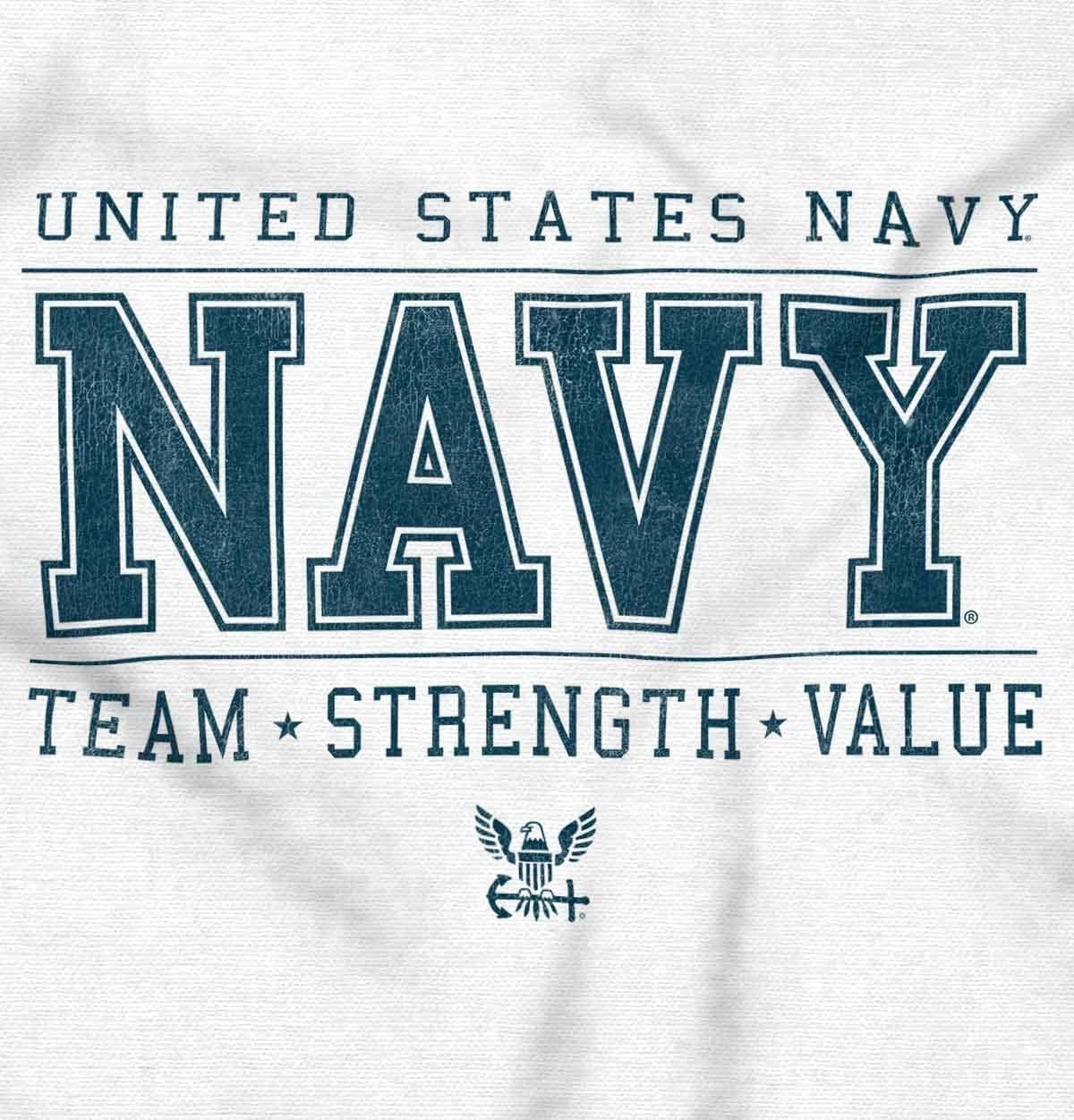 image:imageBrisco Brands US Navy Team Strength Value Sweatshirt for Men or WomenWhite