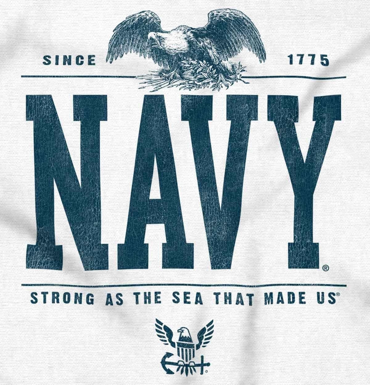image:imageBrisco Brands USA Navy Strong As Sea That Made Us Zip Up Hoodie Mens WomensWhite