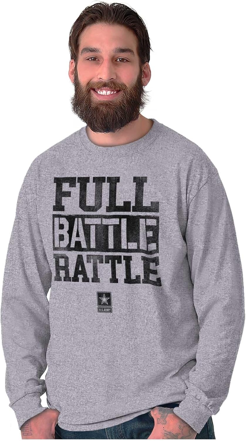 image:imageUS Army Casual Military PT Style Long Sleeve Tshirt Men WomenSport Grey