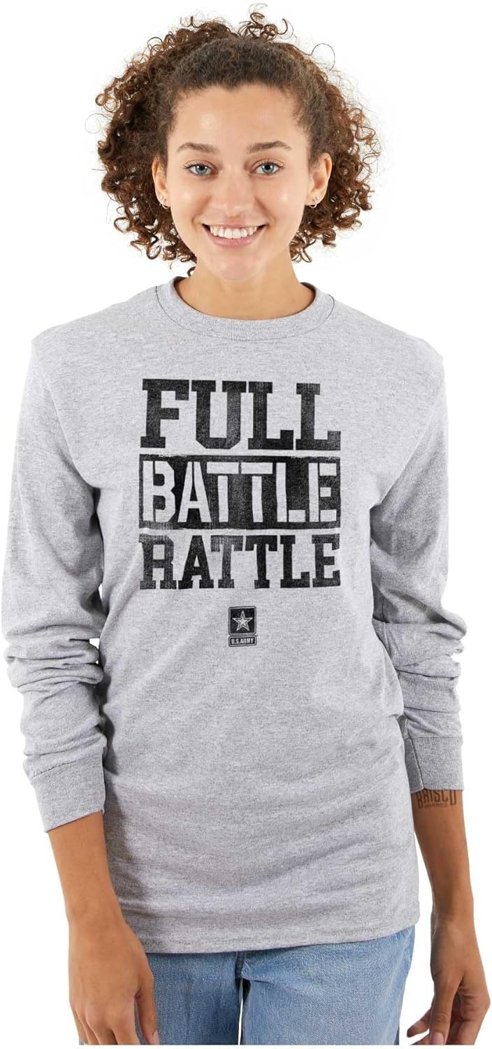 image:imageUS Army Casual Military PT Style Long Sleeve Tshirt Men WomenSport Grey