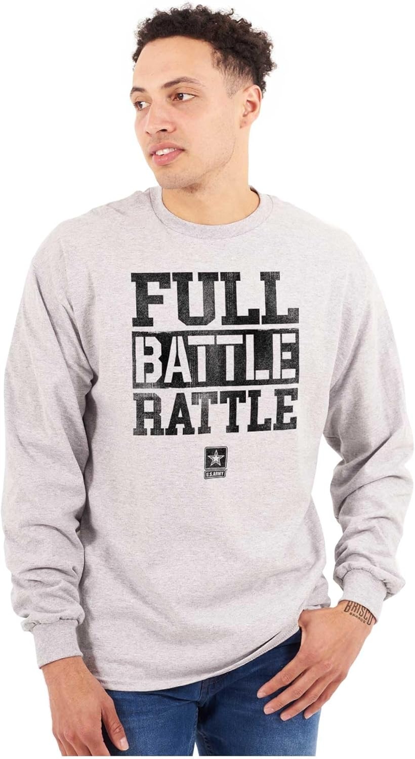 image:imageUS Army Casual Military PT Style Long Sleeve Tshirt Men WomenSport Grey