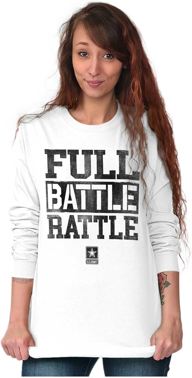 image:imageUS Army Casual Military PT Style Long Sleeve Tshirt Men WomenWhite