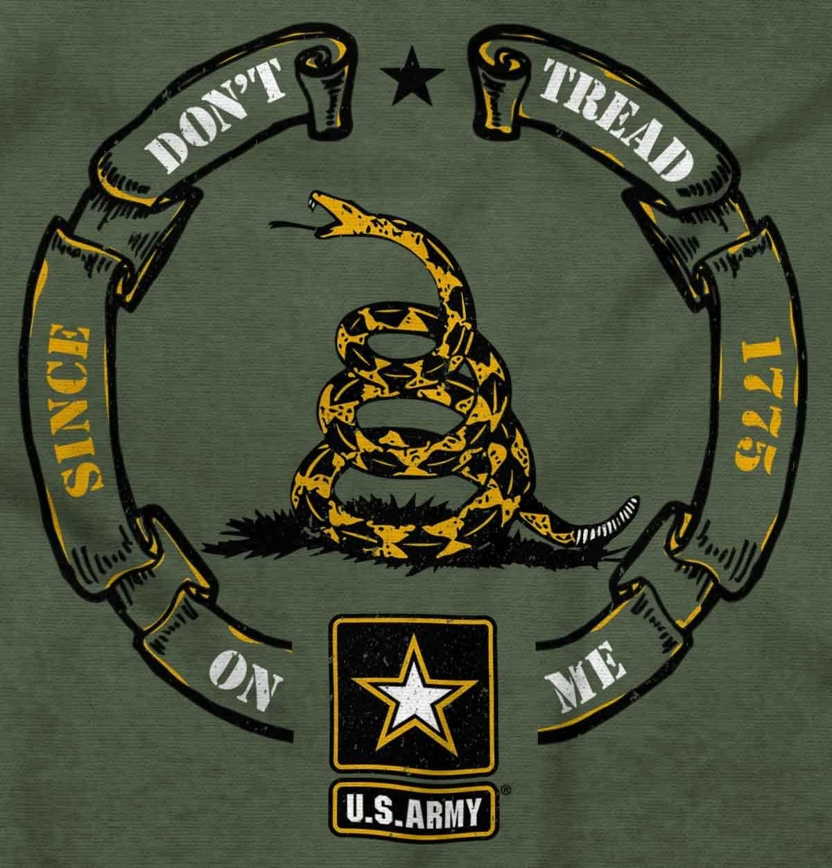 image:imageUS Army Gadsden Flag PT Military Graphic T Shirt Men or WomenMilitary Green
