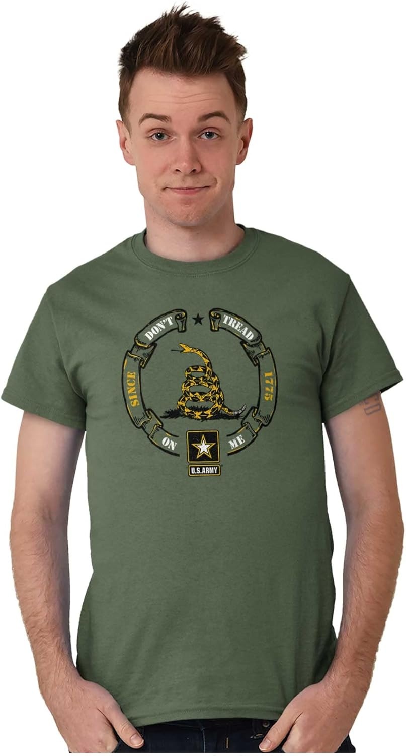 image:imageUS Army Gadsden Flag PT Military Graphic T Shirt Men or WomenMilitary Green