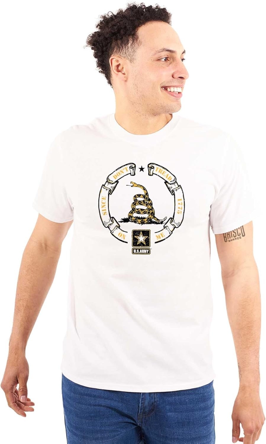 image:imageUS Army Gadsden Flag PT Military Graphic T Shirt Men or WomenWhite