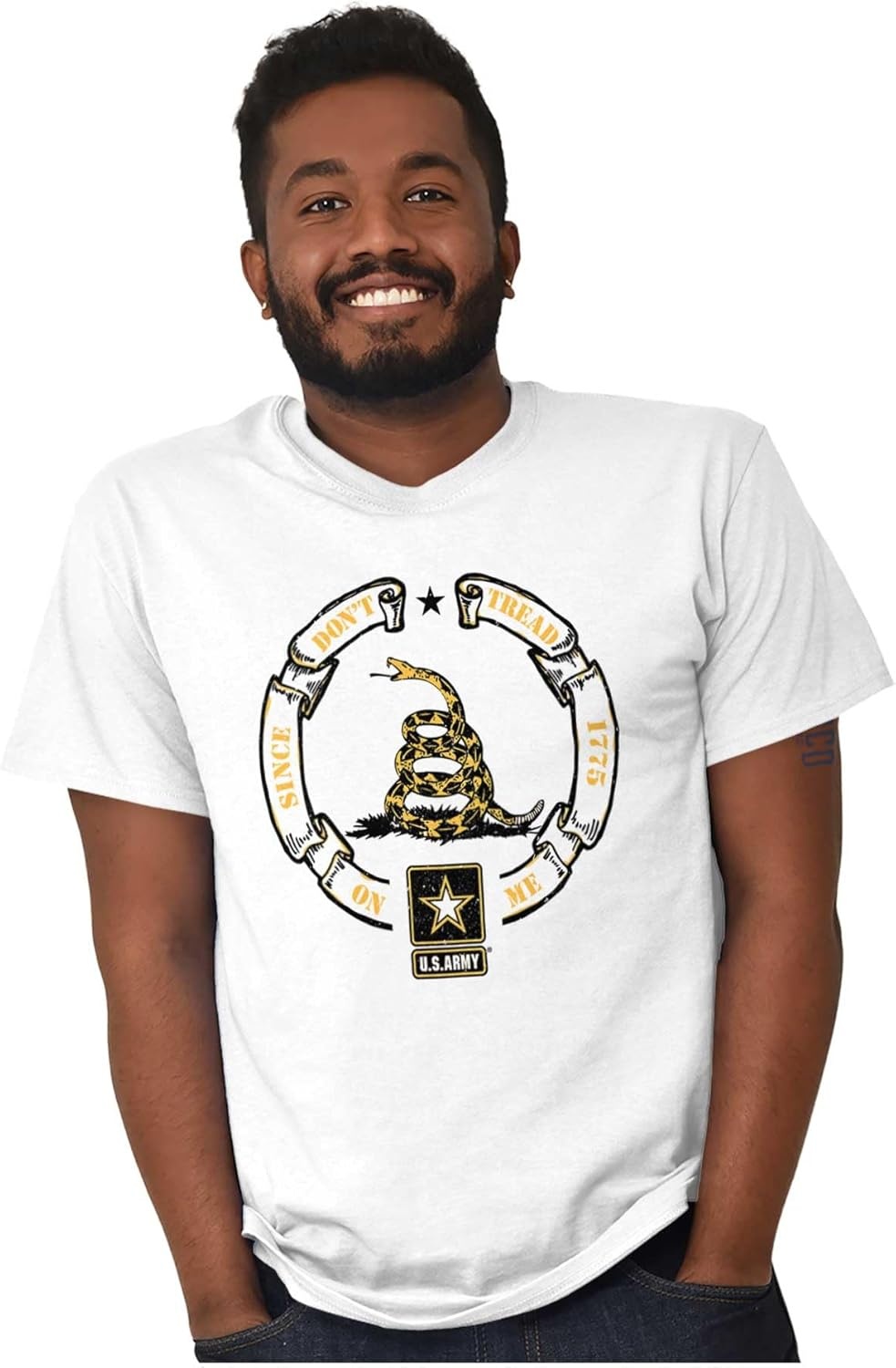 image:imageUS Army Gadsden Flag PT Military Graphic T Shirt Men or WomenWhite