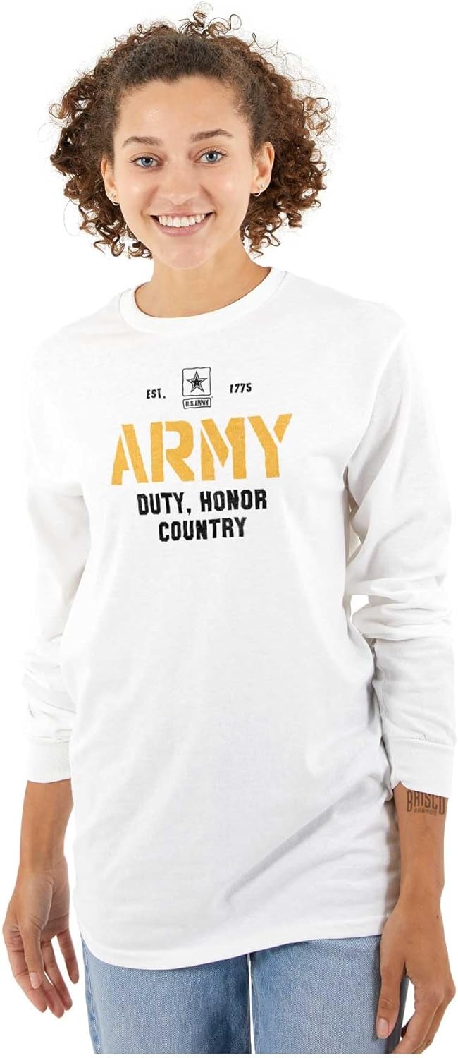 image:imageUS Army Pride Military Style PT Long Sleeve Tshirt Men WomenWhite