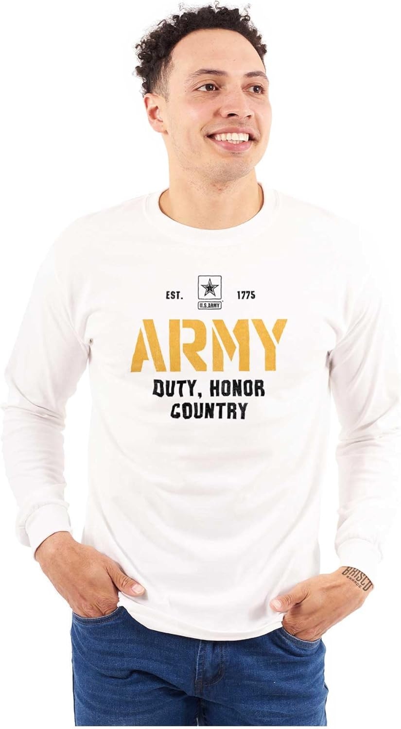 image:imageUS Army Pride Military Style PT Long Sleeve Tshirt Men WomenWhite