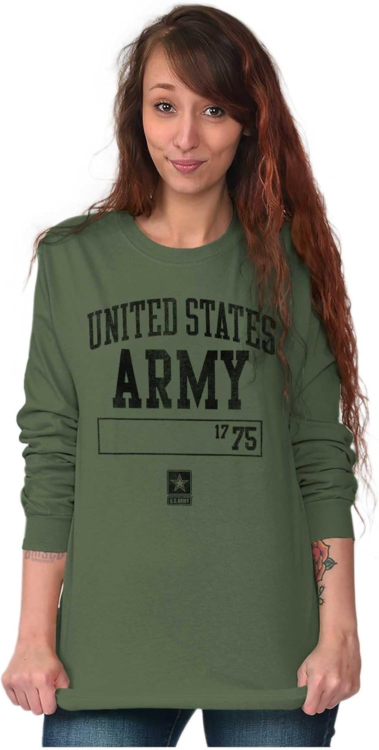image:imageUS Army United States Soldier Long Sleeve Tshirt Men WomenMilitary Green