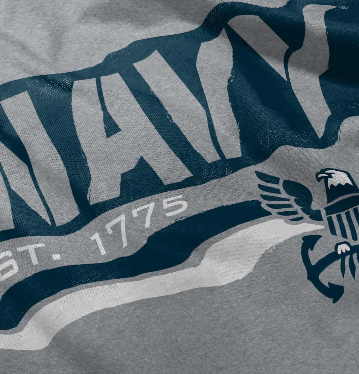 image:imageUS Navy Eagle Anchor Logo Est 1775 Toddler Boy Girl T ShirtHeather