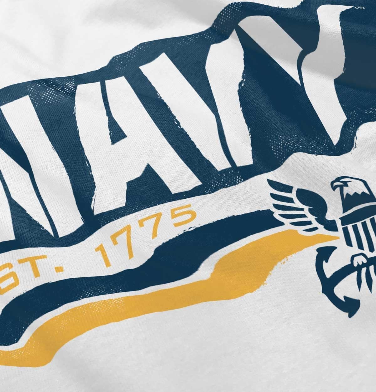 image:imageUS Navy Eagle Anchor Logo Est 1775 Toddler Boy Girl T ShirtWhite