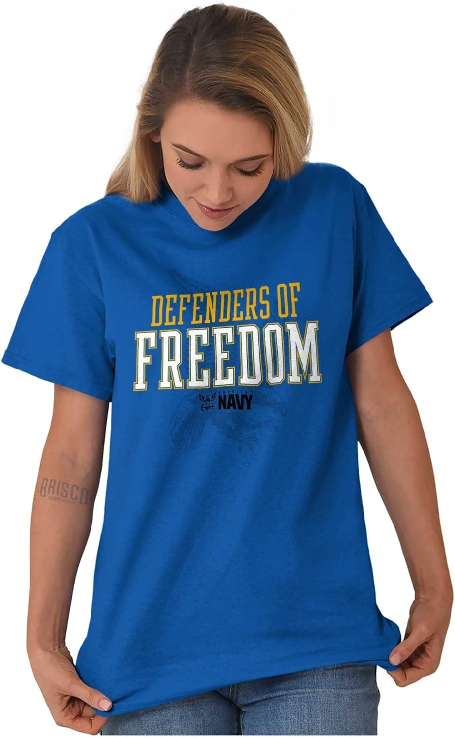 image:imageUS Navy Logo Defenders of Freedom Graphic T Shirt Men or WomenRoyal