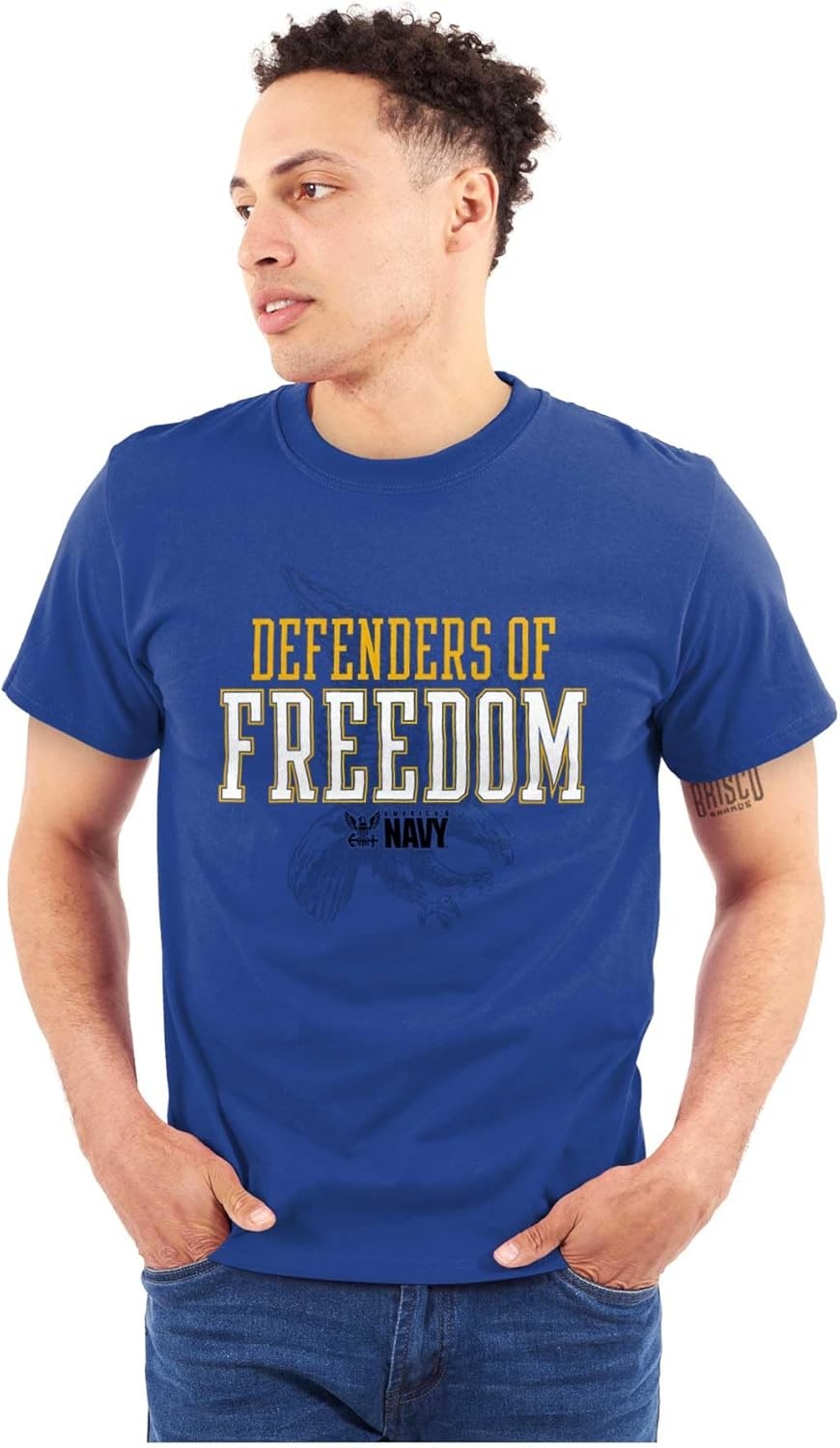 image:imageUS Navy Logo Defenders of Freedom Graphic T Shirt Men or WomenRoyal