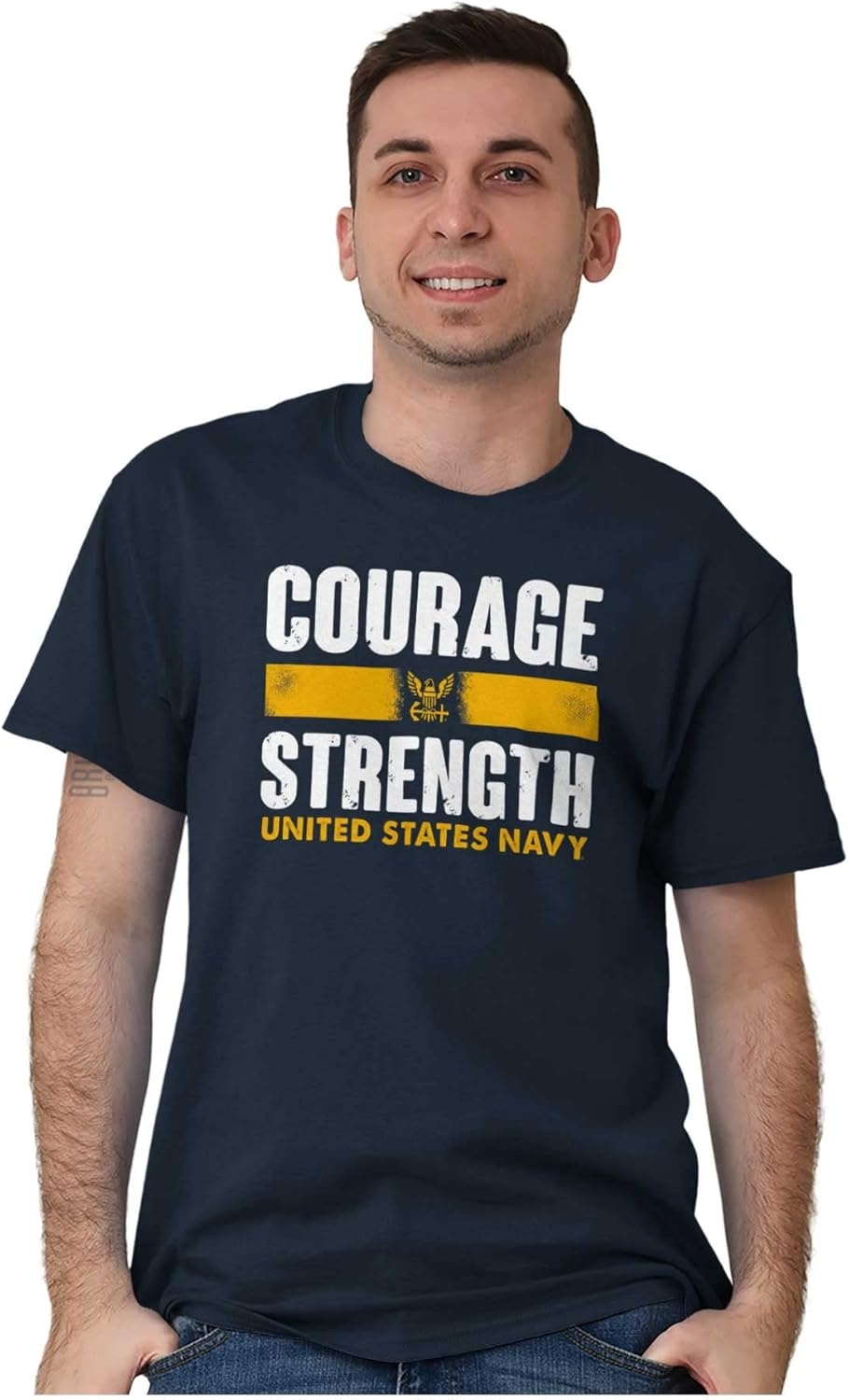 image:imageUnited States Navy Courage Strength Graphic T Shirt Men or WomenNavy