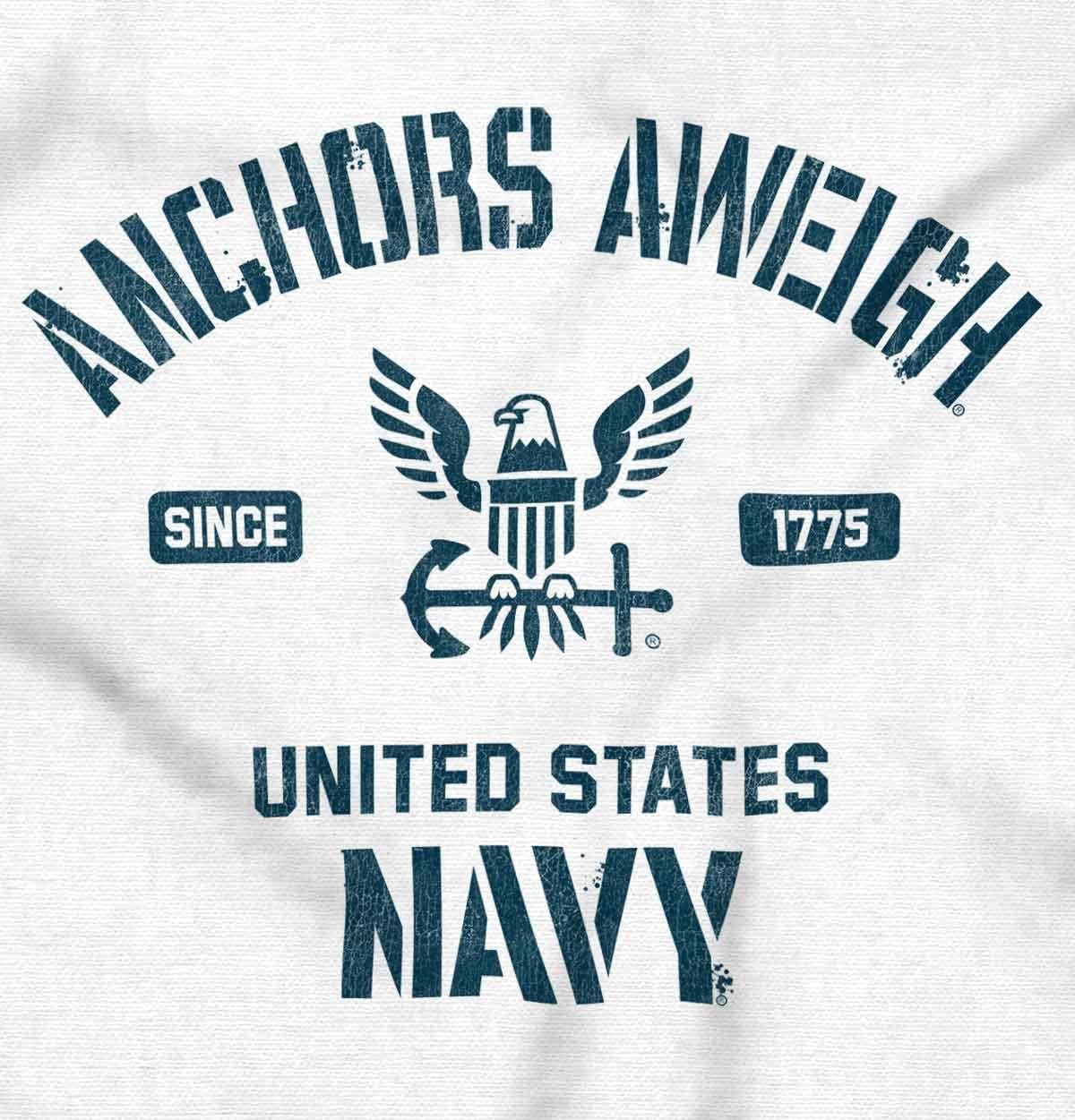 image:imageUnited States Navy Logo Anchor Aweigh Womens Slim Fit Graphic Tee