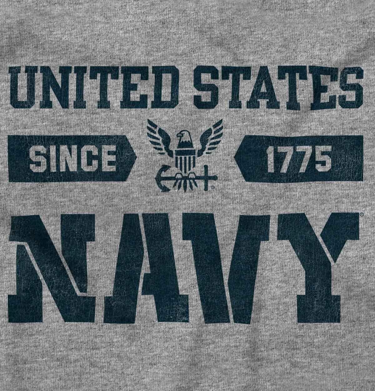 image:imageUnited States Navy Logo Since 1775 Graphic T Shirt Men or WomenSport Grey