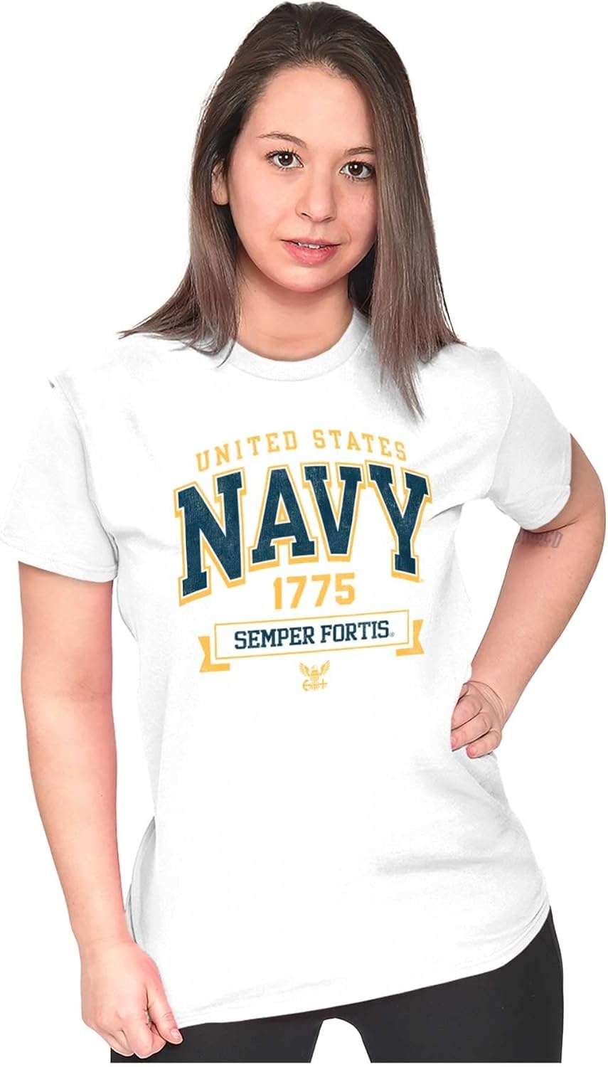 image:imageUnited States Navy Semper Fortis 1775 Womens Slim Fit Graphic Tee