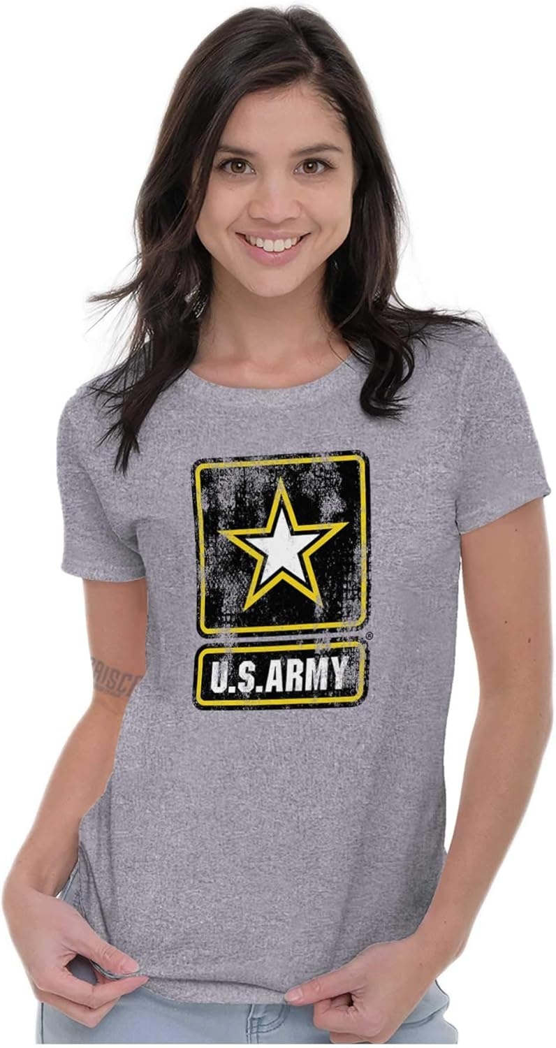 image:imageVintage Military US Army Star Logo Womens Slim Fit Graphic Tee